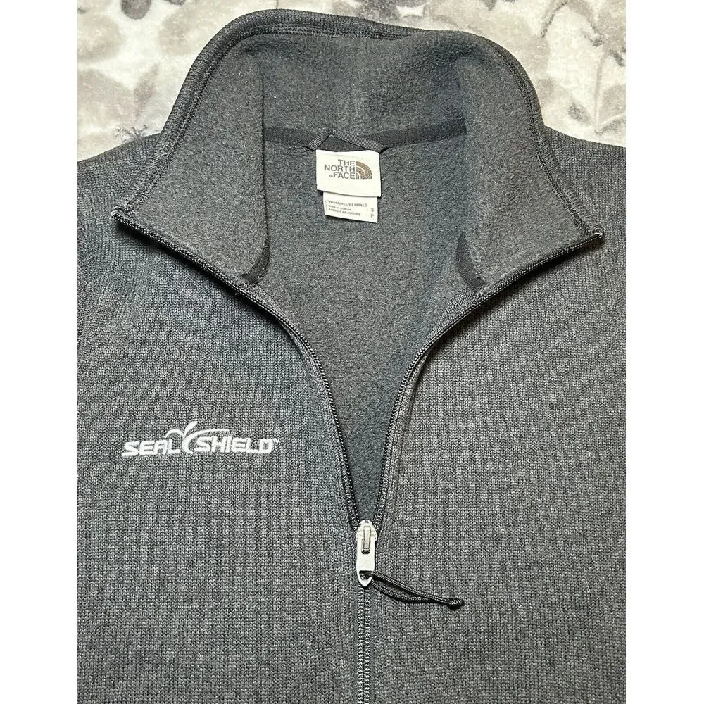 The North Face Women's Small Black Full Zip Mock Neck Jacket Outdoor‎ Fleece